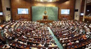 Indian Parliament building representing India political landscape 2026 and electoral power shift analysis