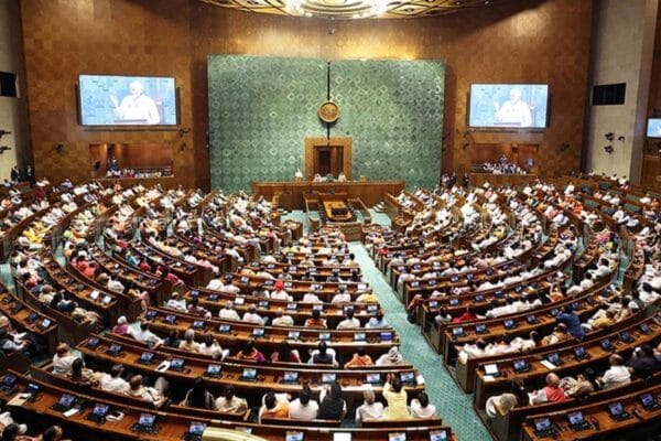 Indian Parliament building representing India political landscape 2026 and electoral power shift analysis