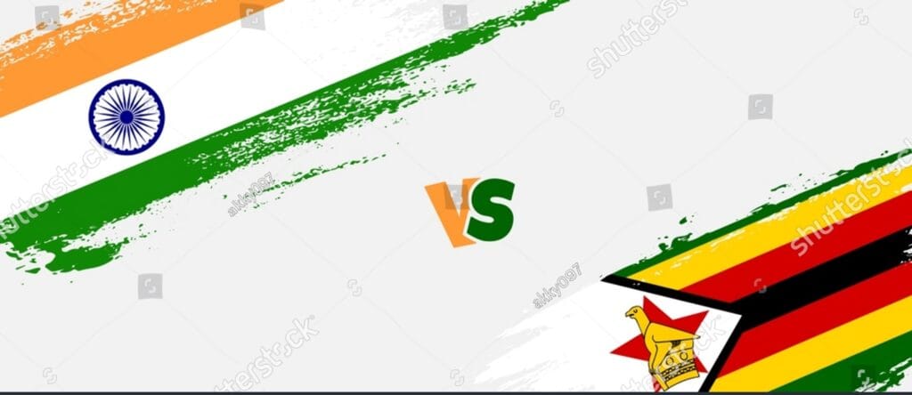 India vs Zimbabwe live score T20 World Cup 2026 match action showing India batting against Zimbabwe in Chennai stadium